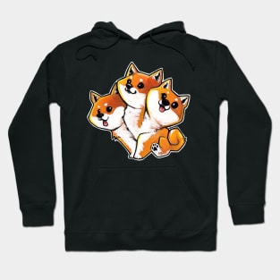 Shiba cerberus Hoodie